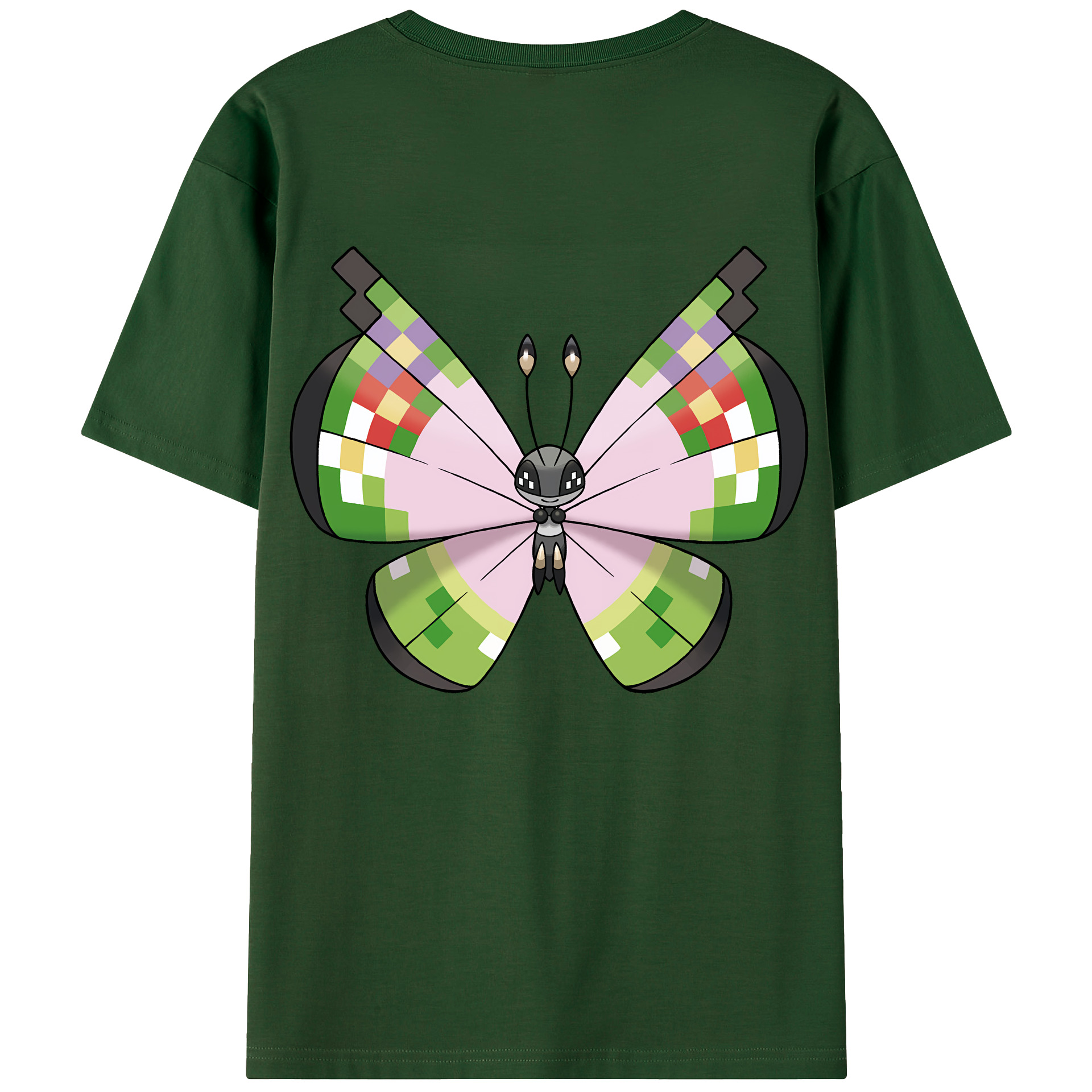 （画像用） ポケットモンスター Pokémon 綿100％半袖Tシャツ（背面プリント）